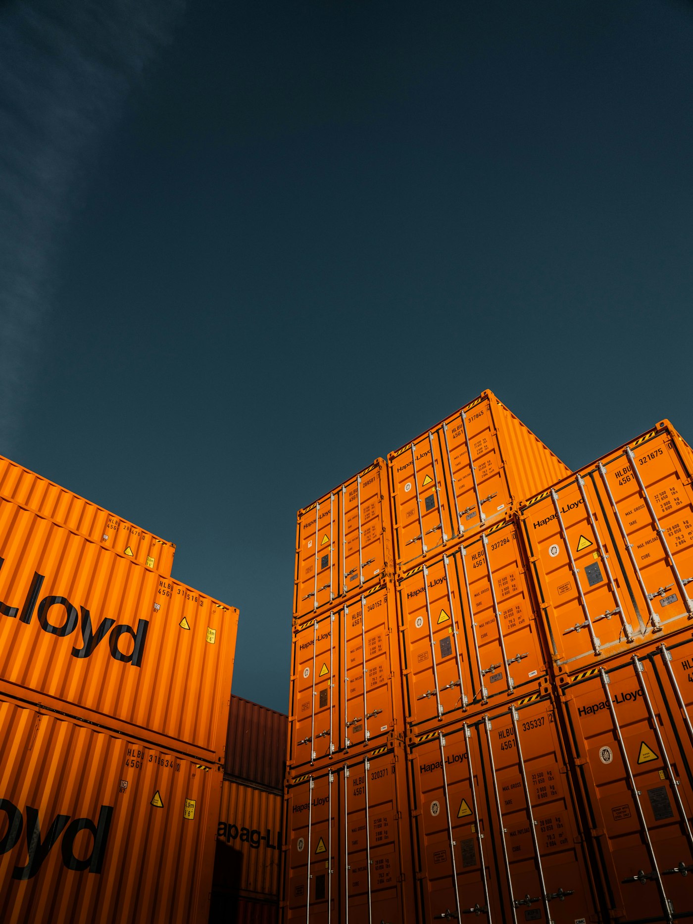 Export cargo containers for global packaging trade